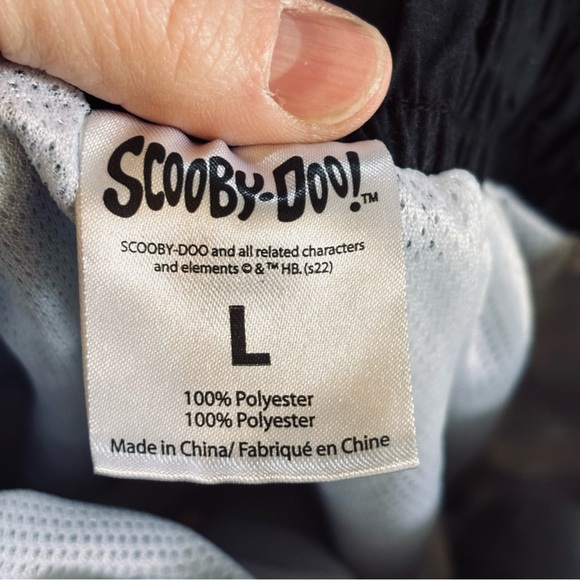 Scooby-Doo Checkered Men's Swim Trunks - Black and White - Picture 4 of 5